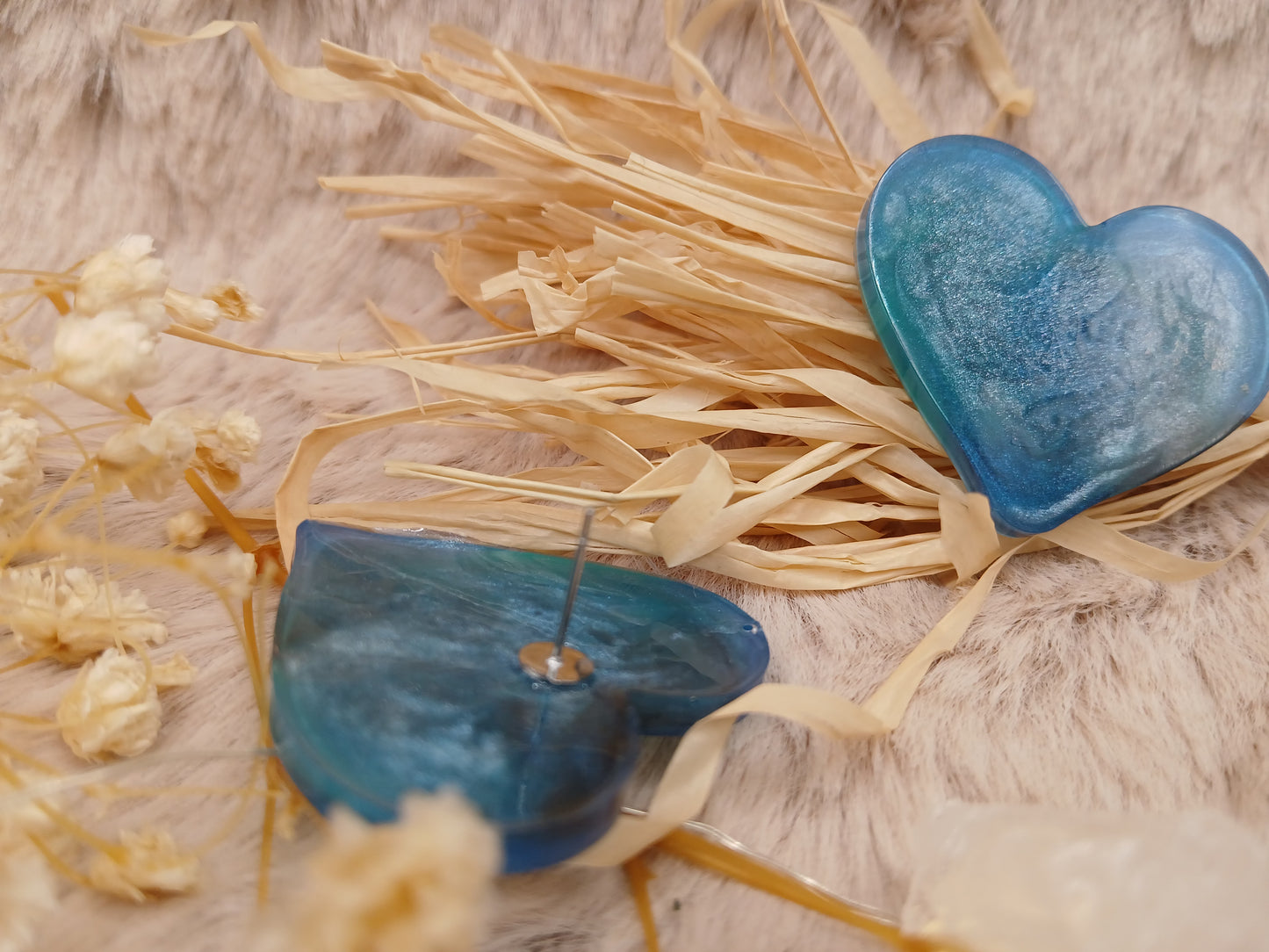 Boucles d'oreilles coeur XXL N°1 (modèle unique)