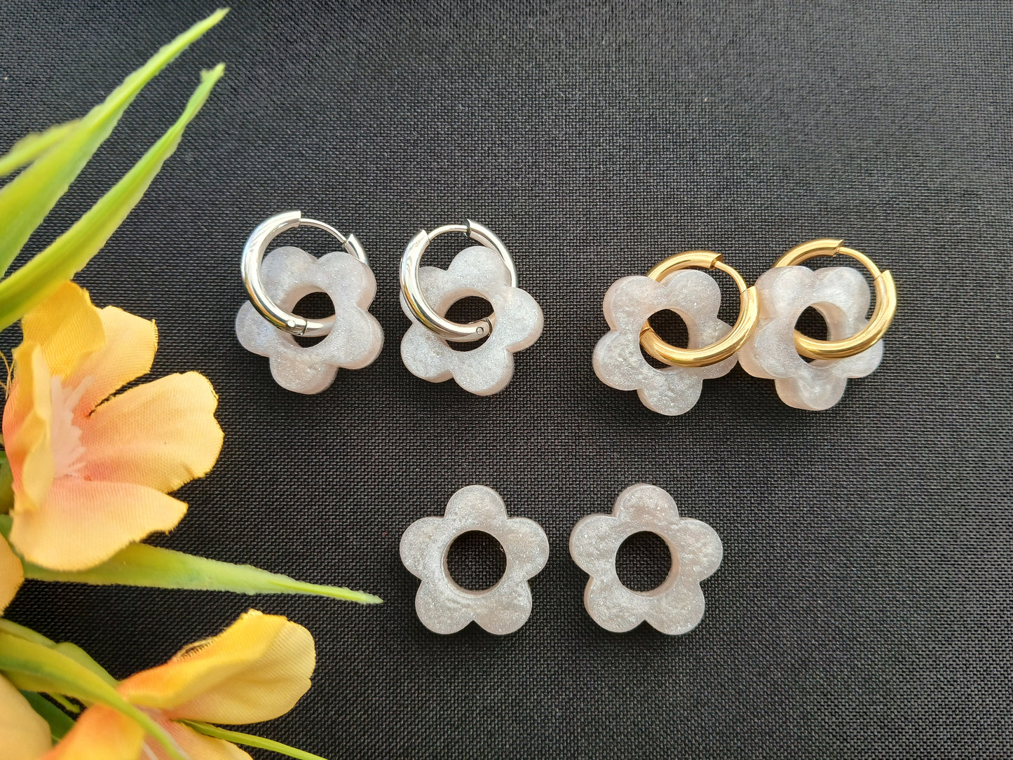 Paire de petites fleurs N°2