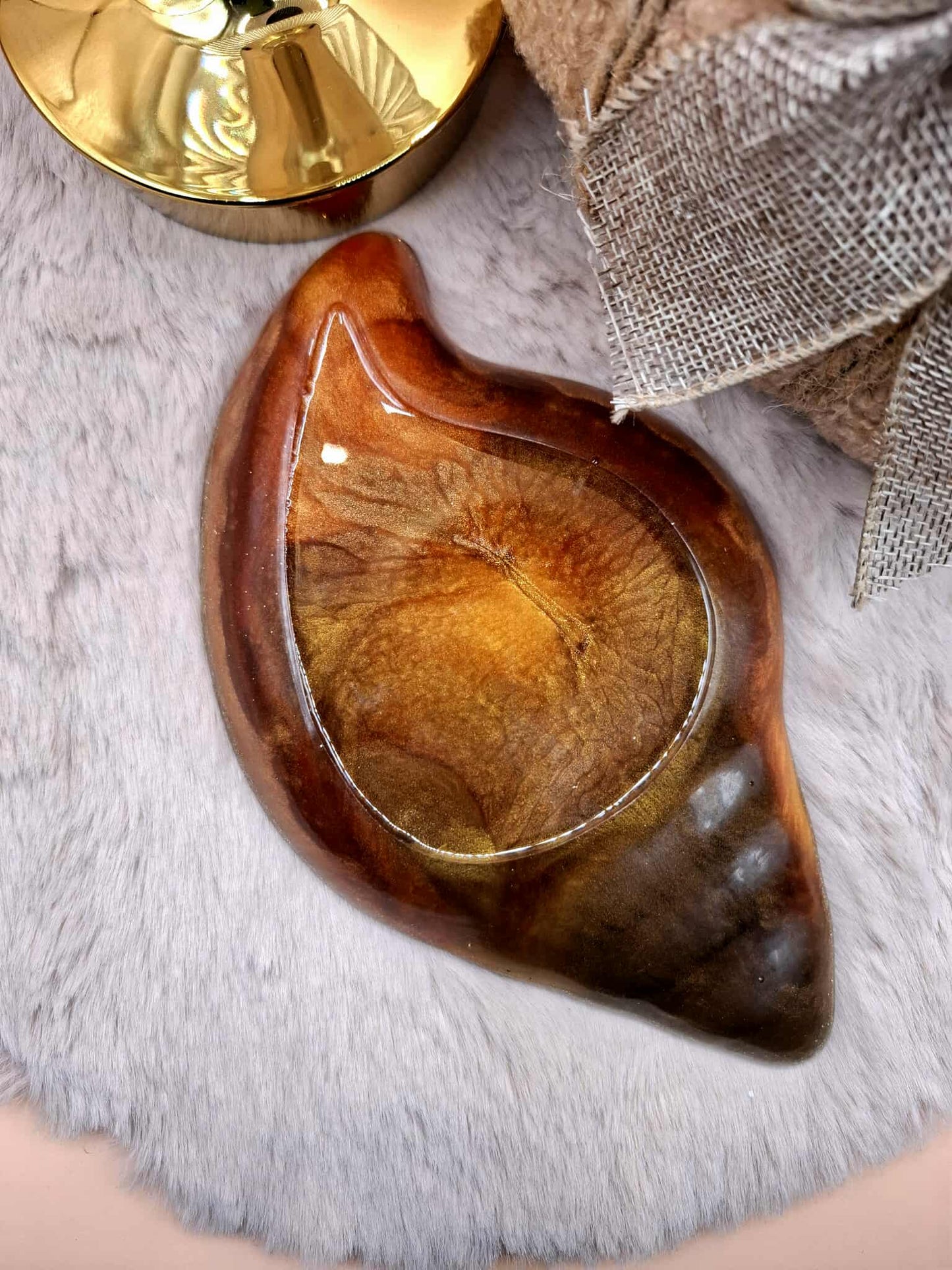 Plateau coquillage en résine époxy