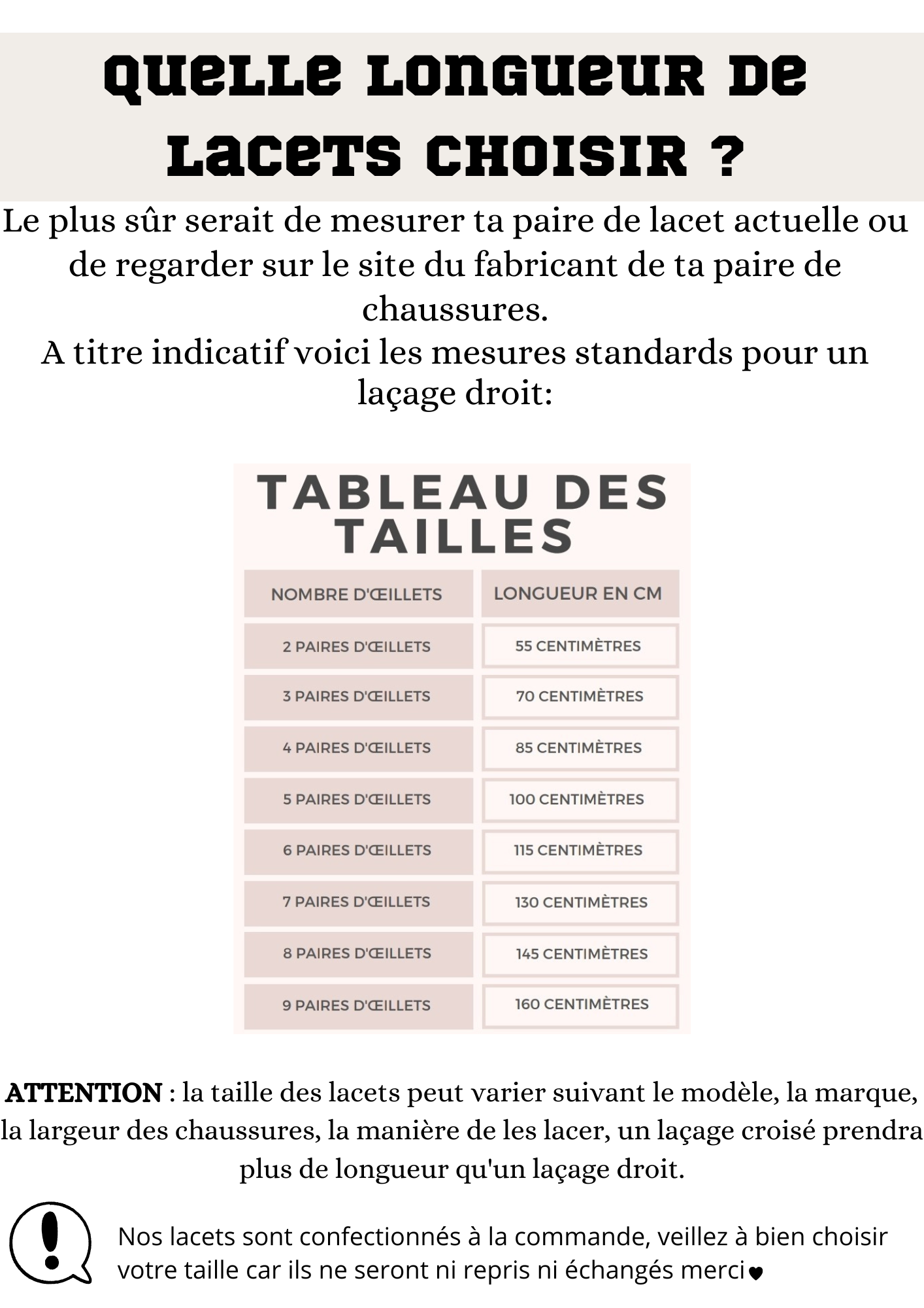 Lacets toile de jouy