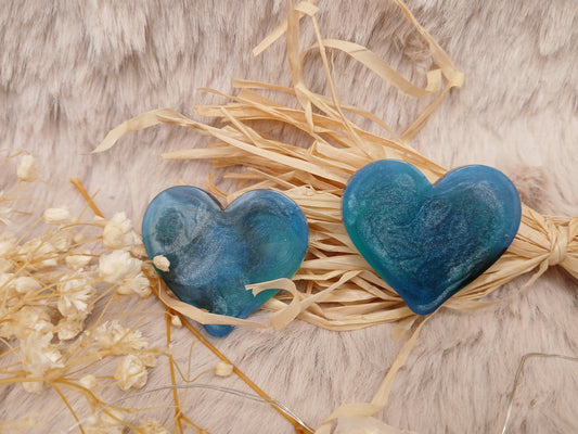 Boucles d'oreilles coeur XXL N°1 (modèle unique)
