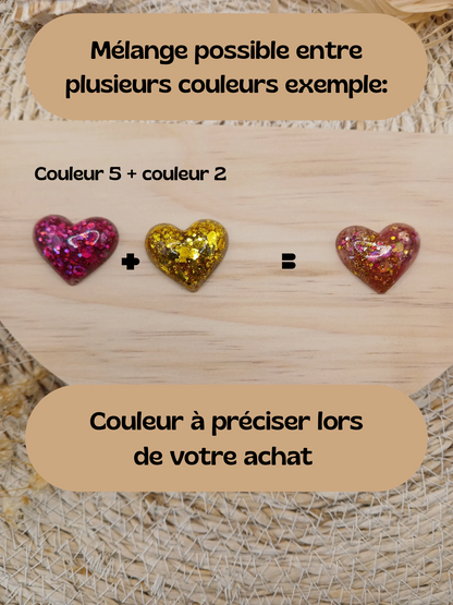Petites fleurs glitter pour créoles