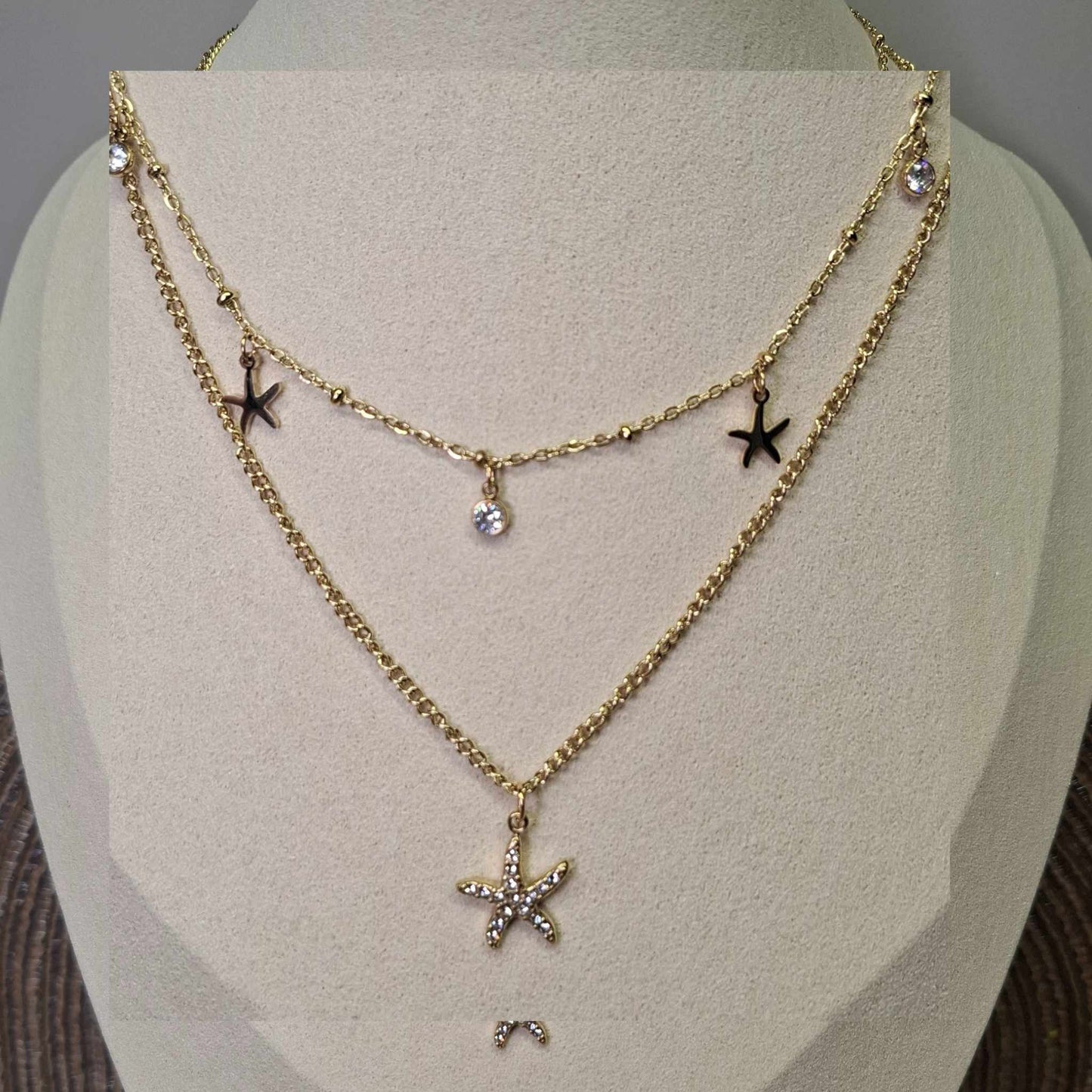 Collier double "Little star"