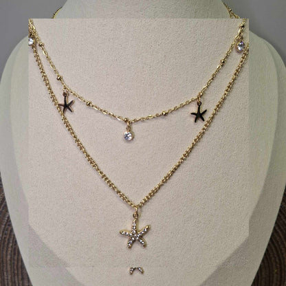 Collier double "Little star"