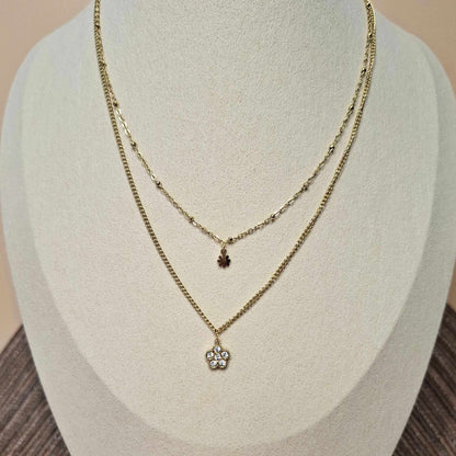 Collier double "Little flower"