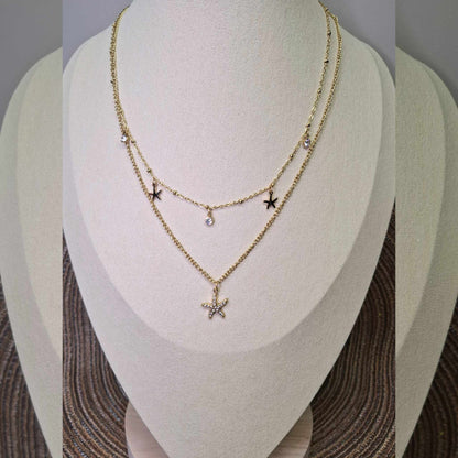 Collier double "Little star"