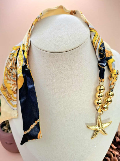 Collier foulard "étoile de mer"