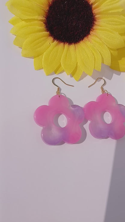 Boucles d'oreilles les fleurs N°14 MODELE UNIQUE