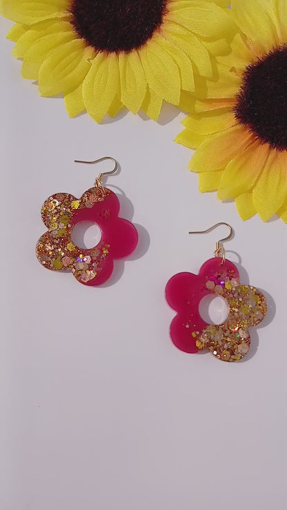 Boucles d'oreilles les fleurs N°16