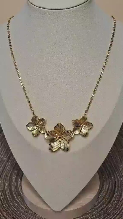 Collier "Fleur d'or"