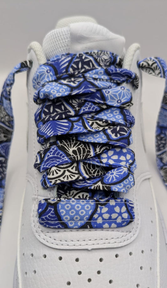 Lacets dragon bleu